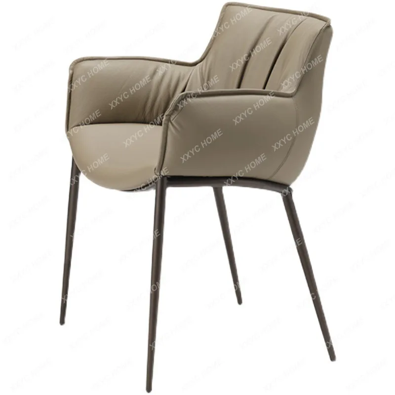

Italian Minimalist Dining Chair Restaurant Home Bed & Breakfast Chair Hotel Room Armchair Desk Chair