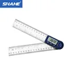 Shahe 200mm Electronic Protractor Stainless Steel Digital Angle Ruler Inclinometer Angle Finder Digital Angle Gauge 1