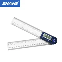Shahe 200mm Electronic Protractor Stainless Steel Digital Angle Ruler Inclinometer Angle Finder Digital Angle Gauge 1