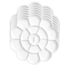 1/6pcs Painting Palette, 18 Wells Plastic Paint Tray Pallet Reusable Flower Paint Palette for Artists Acrylic Watercolor Oil 1