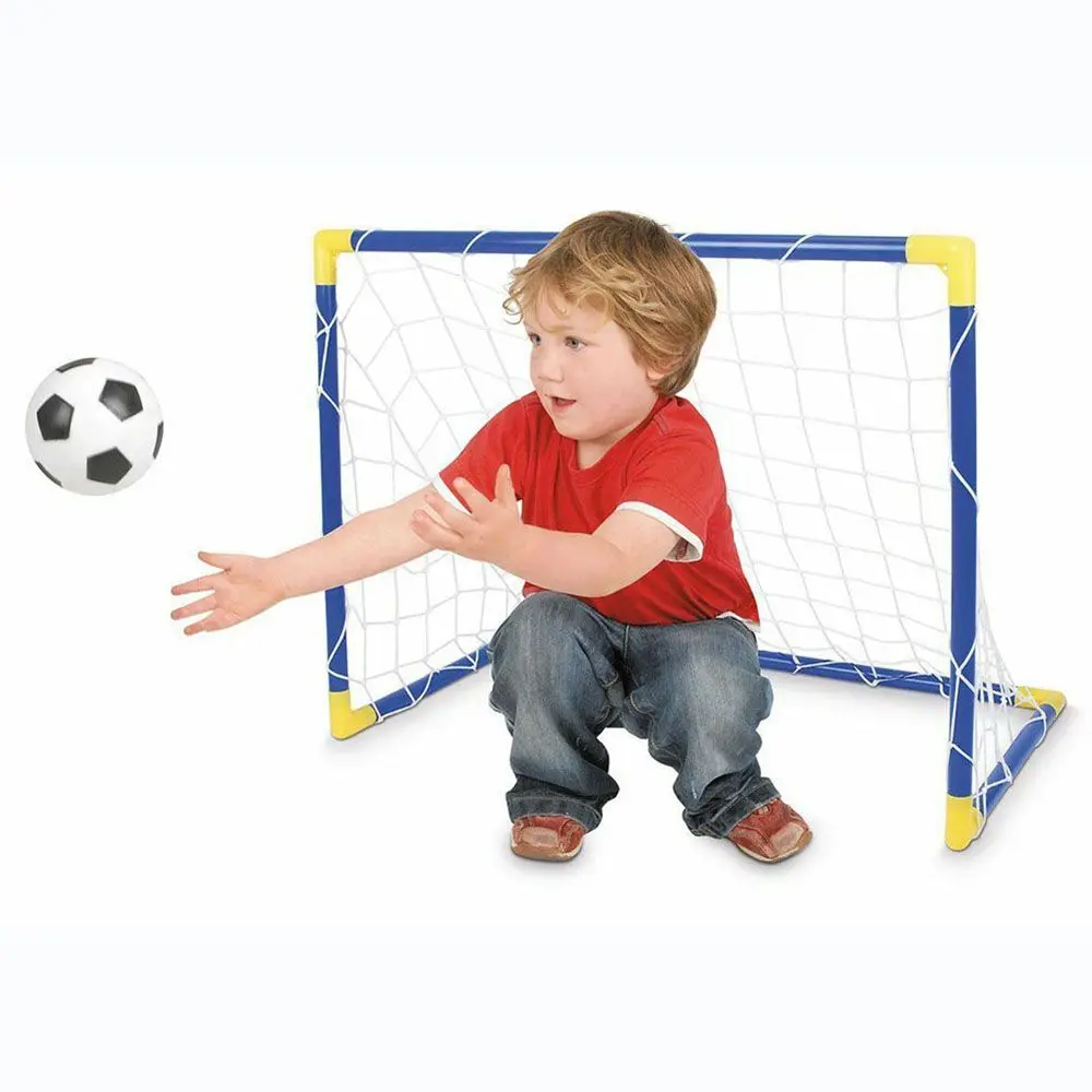 Indoor DIY Detachable Net Set with Pump Soccer Soccer Goal Post Football Outdoor Sport