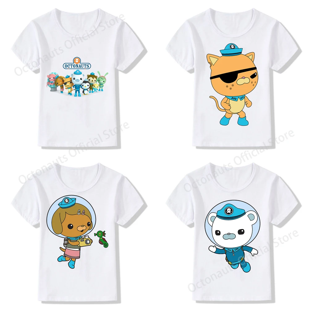 The Octonauts Kids Baby T-shirt Tops Girl Boy Clothing Barnacles Kwazii Anime Clothes for Children Tshirts Blouses Clothes Kid