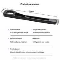 2Pcs Car Seat Gap Filler Side Seam Plug Strip Leak-proof Filling Strip For All Car Model Wallet Phone Holder Car Accessories 6