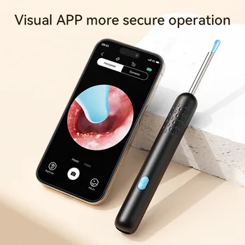 Smart Visual Ear Cleaner HD Ear Sticks Otoscope USB C Charging Endoscope Wax Removal Tool Earpick Mini Camera Health Care Set 2