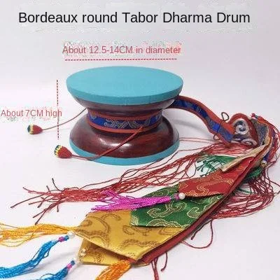 Nepal Hand Drum Sheepskin Drum Tibetan Buddhism Dharma Instrument Percussion for Gifts musical percussion instruments wooden hand drum