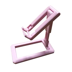 Foldable Adjustable Desktop Phone and Tablet Stand Holder (Pink)