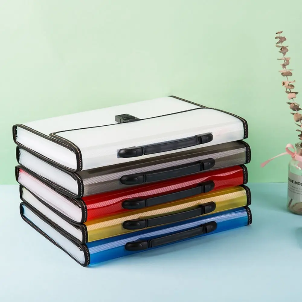 Opbergtas voor toetspapier met 13 vakken, waterdicht en stofdicht, accordeonvormig, eenvoudig, grote capaciteit, uitbreidbaar document._voghion.com