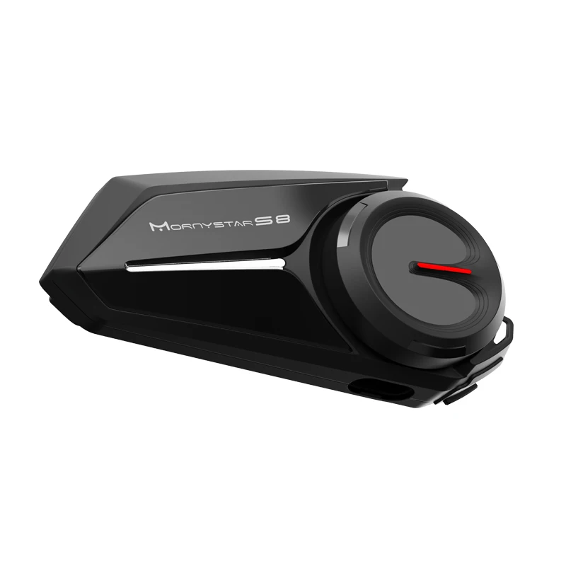 Mornystar S8 Helmet Headset Motorcycle Intercom Bluetooth 6 Riders BT 5.0 1200M FM Motor Interphone Communicator Earphone