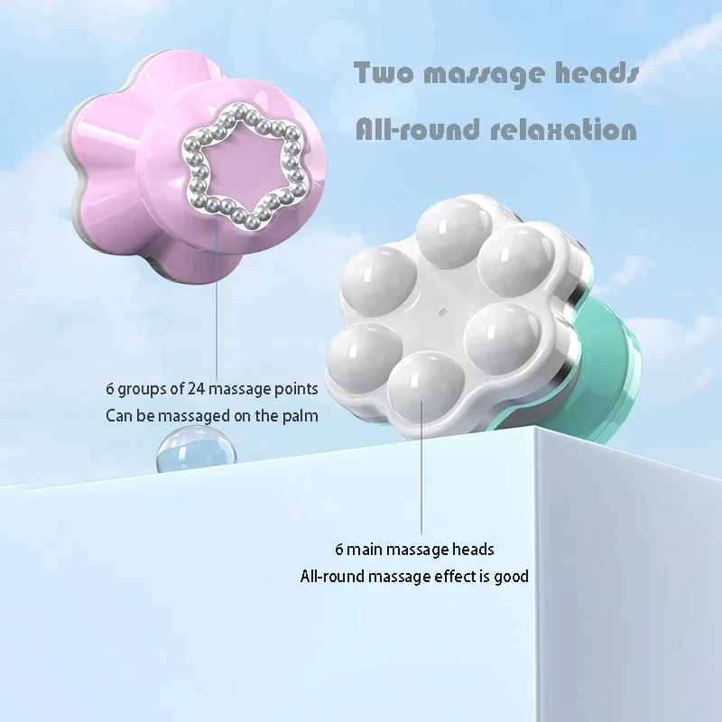 Portable Electric Neck Head Massager Rechargeable Vibration Kneading Body Massager Pain Relief Device Masajeador Electrico