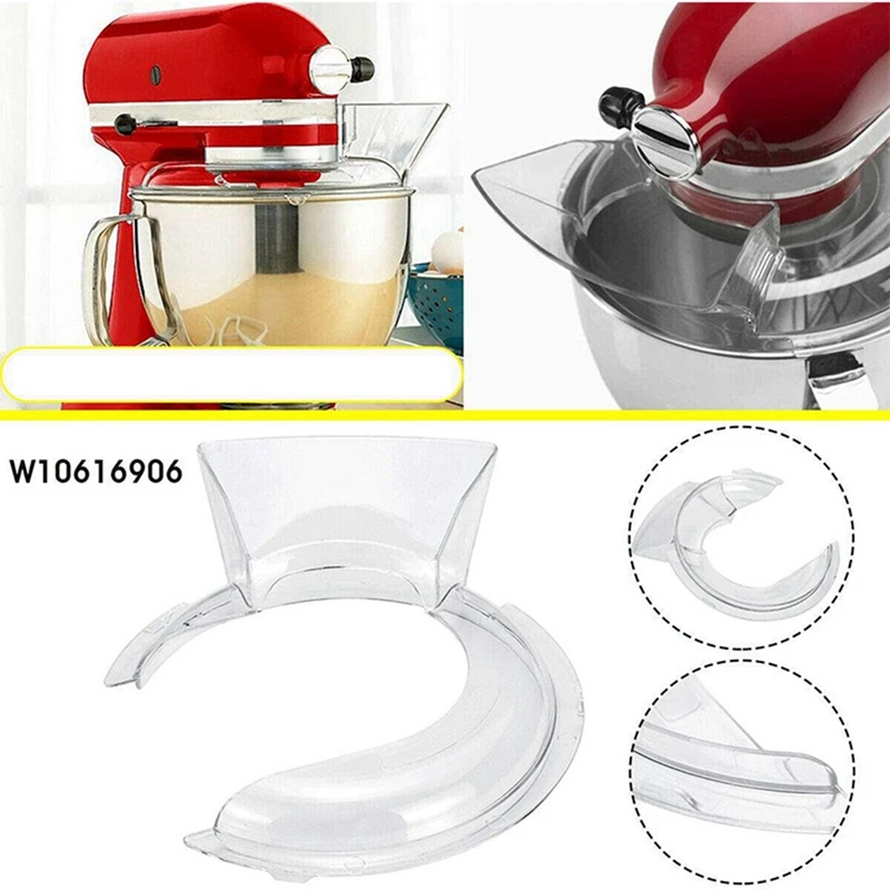 Kitchenaid Mixer Splash Guard Mixing Bowl Hindge Pour Shield Clear