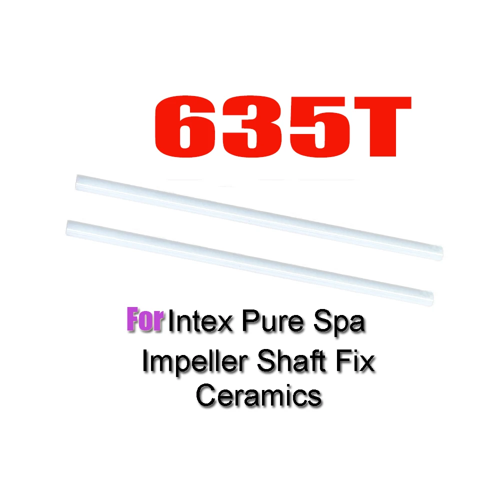 

for Intex Krystal Clear 28635EG C1500 635T Ceramic Stainless steel Impeller Shaft, 2PC KIT for 1500 GPH Pump
