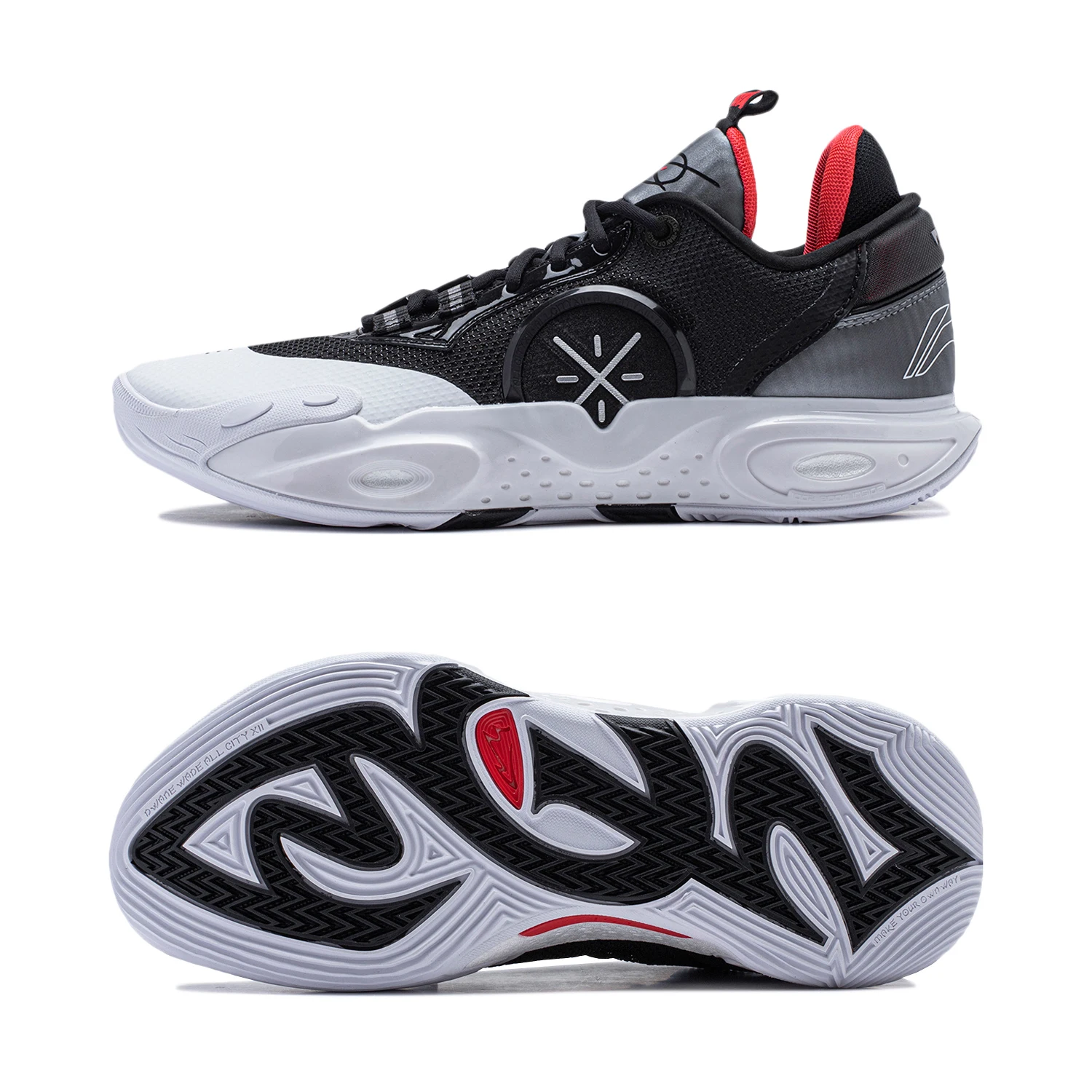 Li-Ning Men Wade ALL CITY 12 Zapatillas de baloncesto profesionales BOOM Cushion Soporte estable Zapatillas deportivas usables ABAU015
