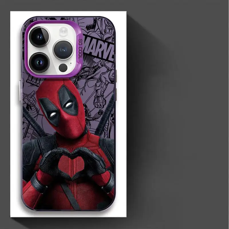 thumbnail image 1 of Funda de teléfono de Marvel Deadpool para Apple iPhone 16, 15 Pro Max, 13, 14 Plus, 12, 11 Pro plus, mate, 1 of 5