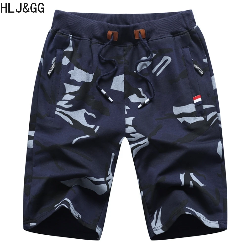 HLJ&GG Summer Camouflage Shorts Casual Camouflage Sweatpants Oversized Shorts for Man High Quality Male Sports Fitness Shorts