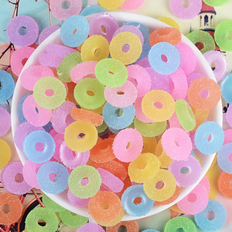 50Pcs Mini Simulation Fake Candy Flatback Resin Cabochon for Scrapbooking DIY DollHouse Accessories