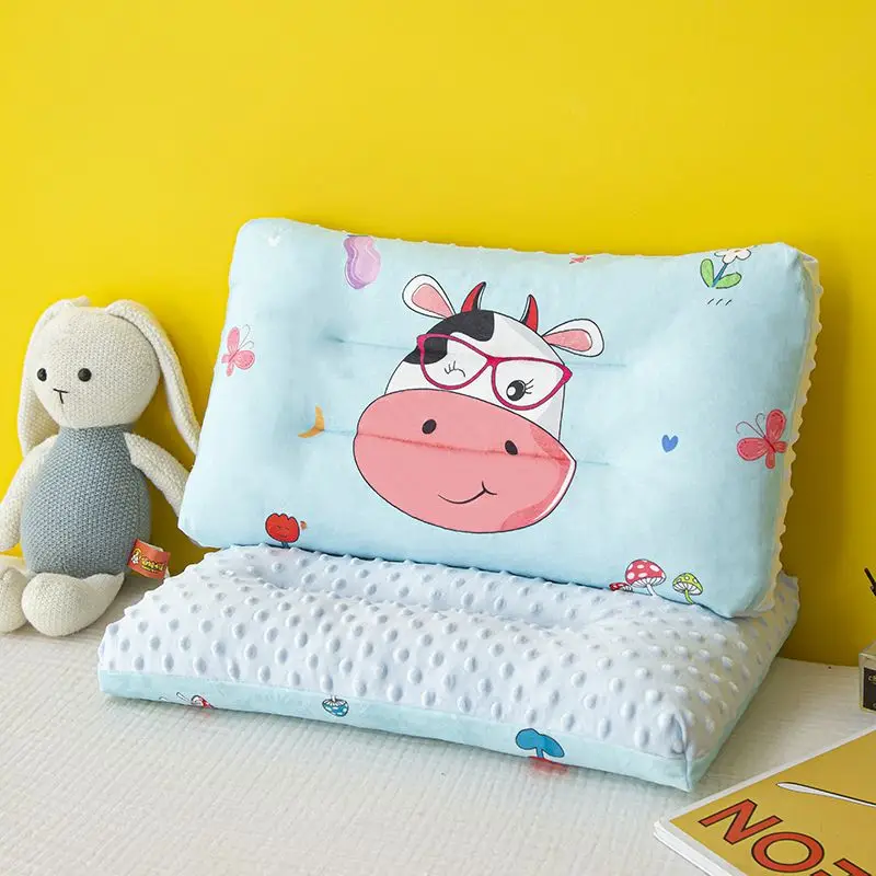 Super Soft Cartoon Printed Pattern Children Sleeping Pillow Kindergarten Cotton Small Pillow Baby Room Decor Stereotyped Pillow 3
