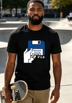 Nuova T-shirt Nera da Uomo, Maglietta Unisex Amiga Workbench Stampata, T-shirt Estiva Taglie Forti