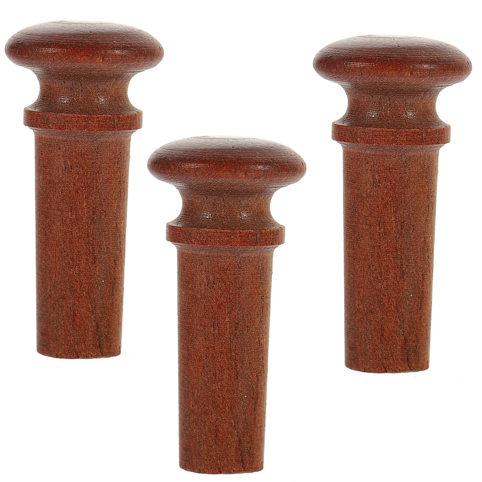 

3 Pcs Violin Tail Button Tailpiece Dedicated Screws Accessories Nail Jujube End Pin Bridge Pegs for Replacement Endpin