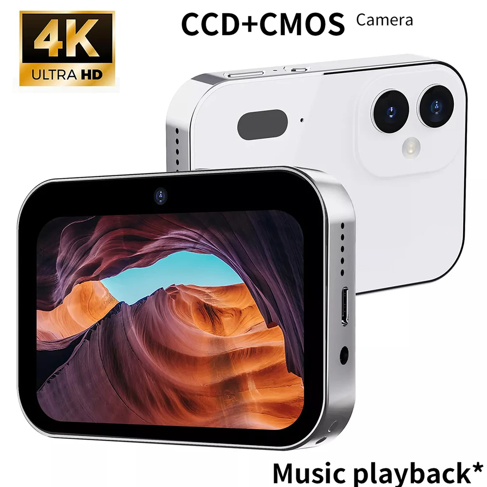 4K Digital Camera Night Vision Triple Lens 3Inch HD 64MP Touch Screen OTG Transmission 3600mAh for digital camera