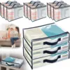 12Pcs Clear Clothes Storage Bags Waterproof Versatile Plastic Blanket Storage Bag Space Saving Closet Storage Container for Home 1