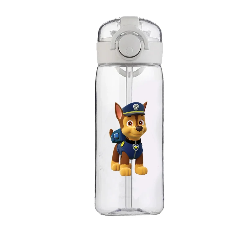 PAW Patrol Chase Marshall Rocky Zuma Rubble Skye Straw Cup Children's Water Cup Food Grade Cartoon Plastic Kettle Anti-Drop Cup 2