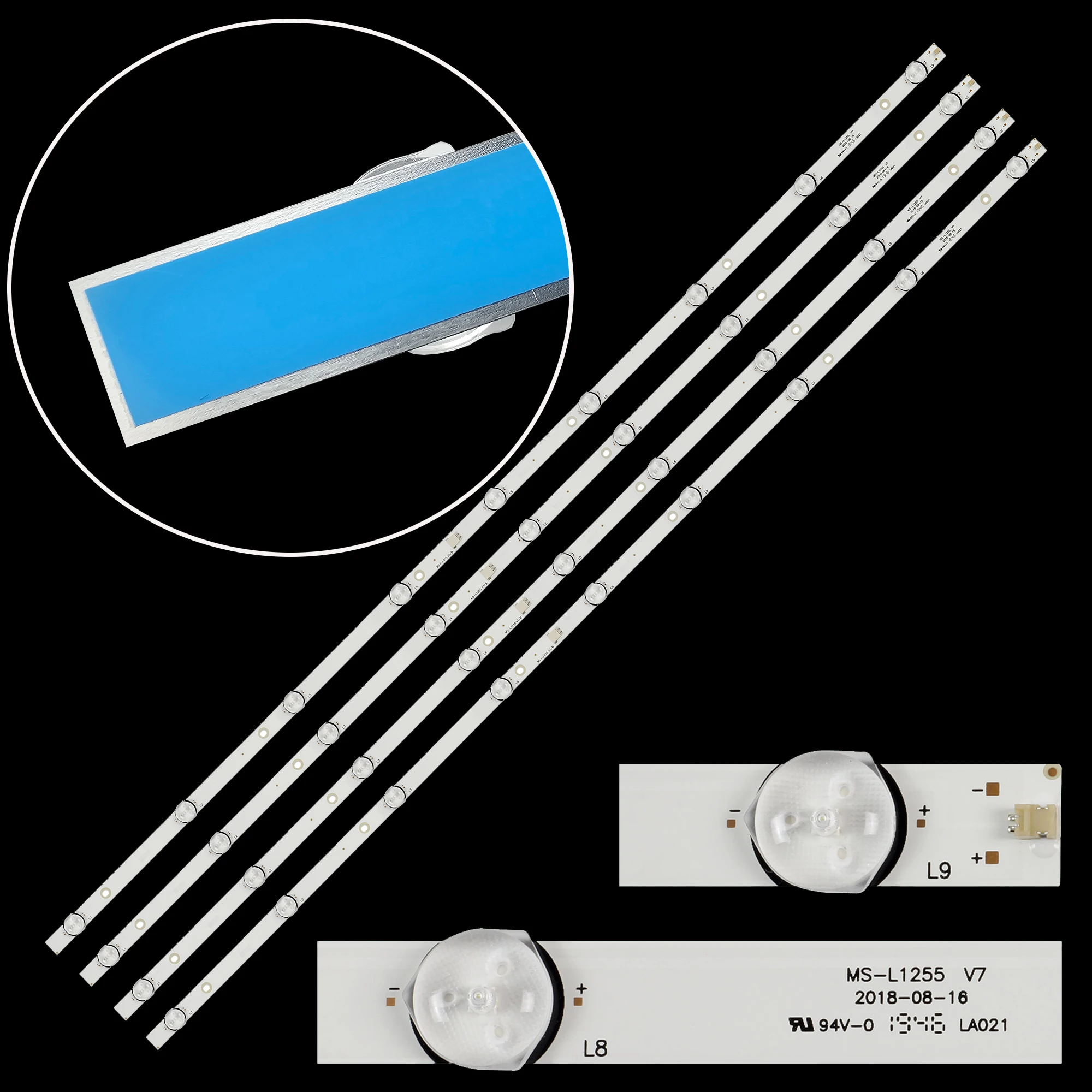 Bande de rétro-éclairage LED pour LE-5019NUDSA22 K50DLX9US MS-L1255 V7 50LEM-1027/FTS2C CX500DLEDEM HL-00500A30-0901S-04