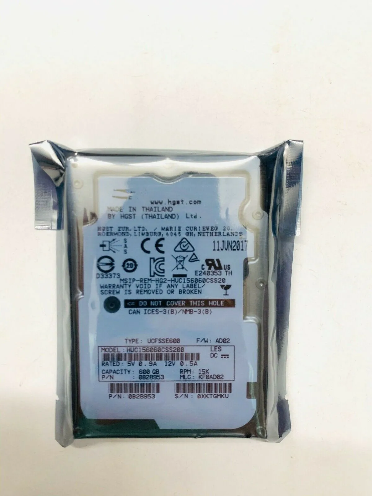 600GB 15K RPM 12Gb/s 128MB 2.5