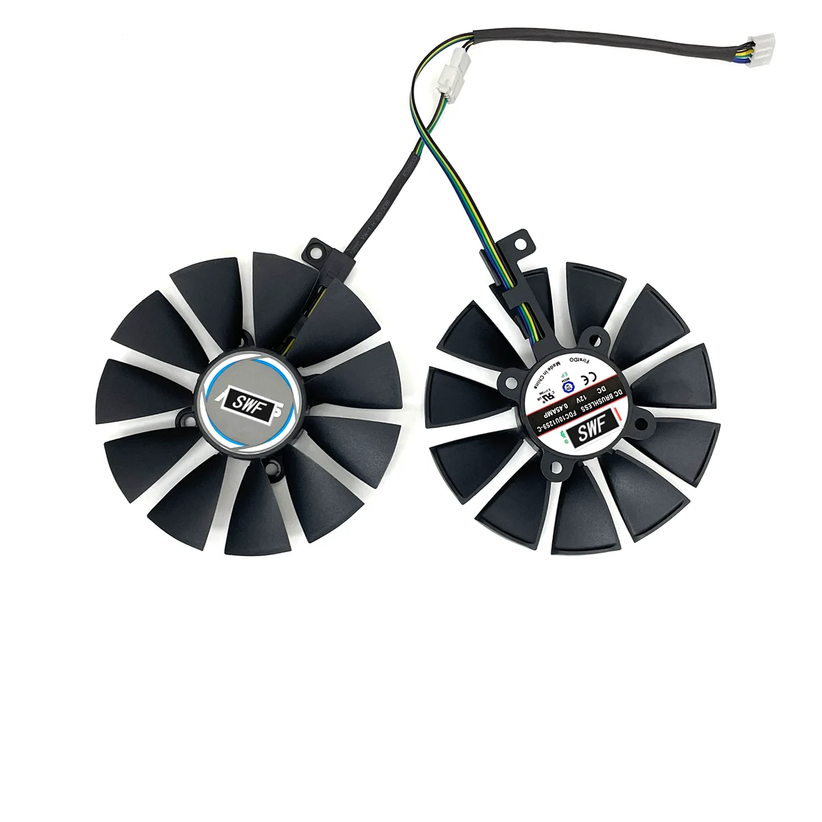 Ventilador de Refrigeração para Asus Placa Gráfica Pld09210s12hh Gtx1060 Gtx1070 Fdc10u12s9-c T129215su T129215su 87 mm Novo - Imagem 6