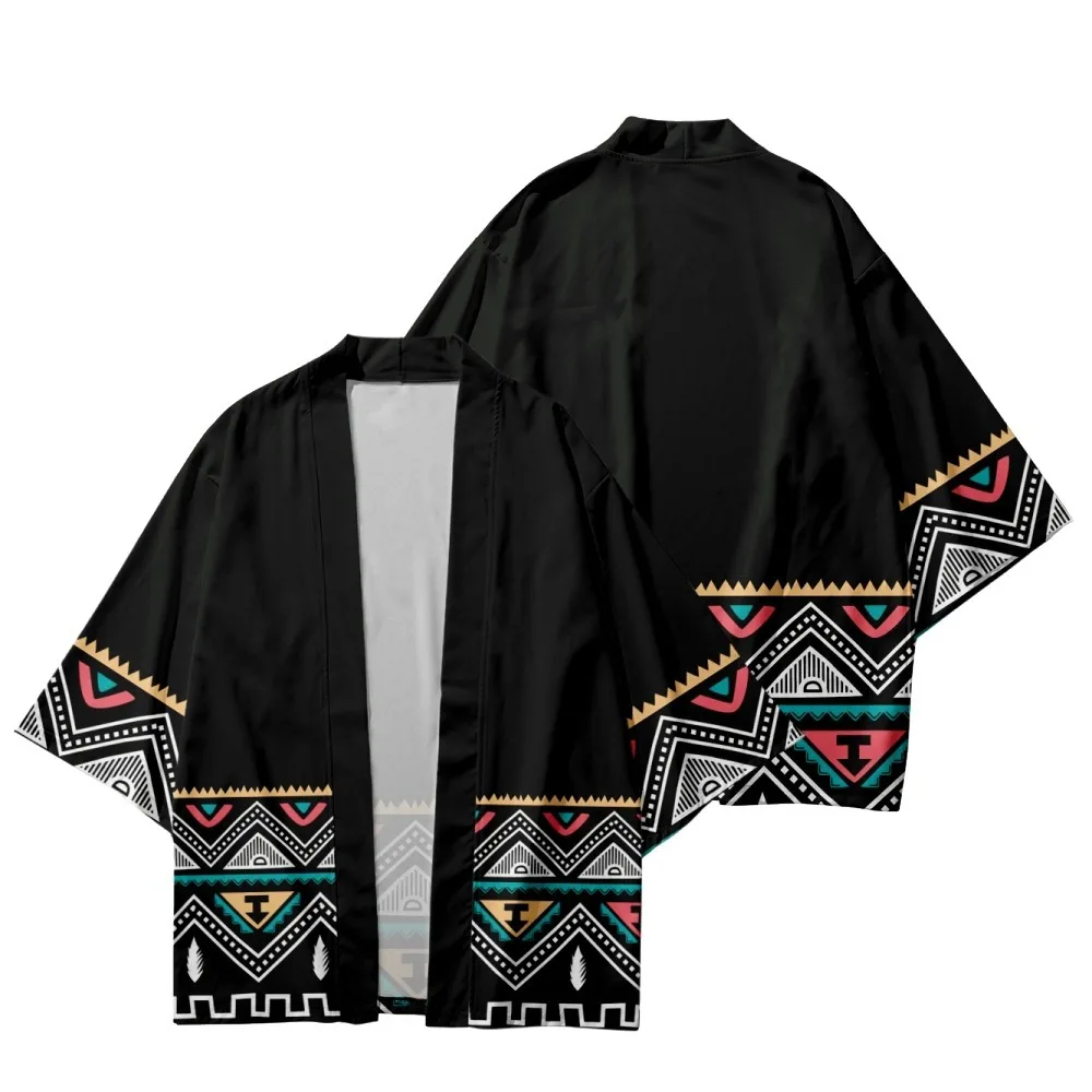 Traditional Print Kimono Men Japanese Yukata Female Women Cardigan Shirt Cosplay Haori Robe Fashion Samurai Asia Clothing