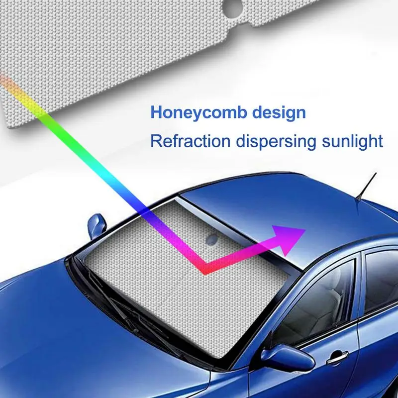 

Car Summer Sunshade Cover Car Bubble Folding Aluminum Foil Sun Block Waterproof Fireproof Sun Visor UV Protective Heat Insulator