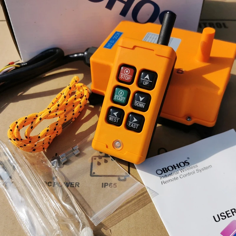 hs 6 6Channels Hoist Crane Radio Controller Sysem Industrial Remote