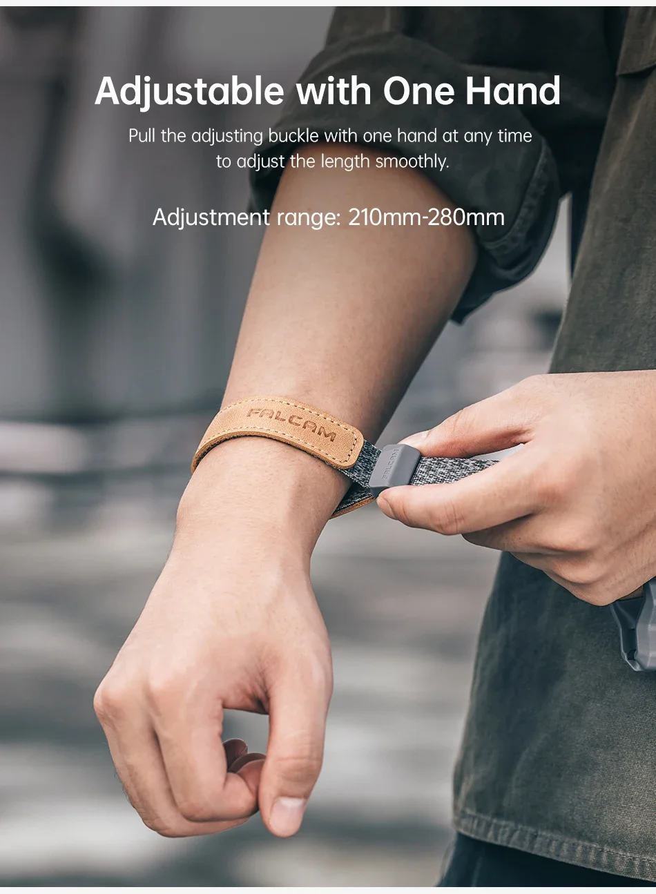FALCAM Maglink Magnetic Wrist Strap - Quick Release Buckle, Secure Grip for DSLR