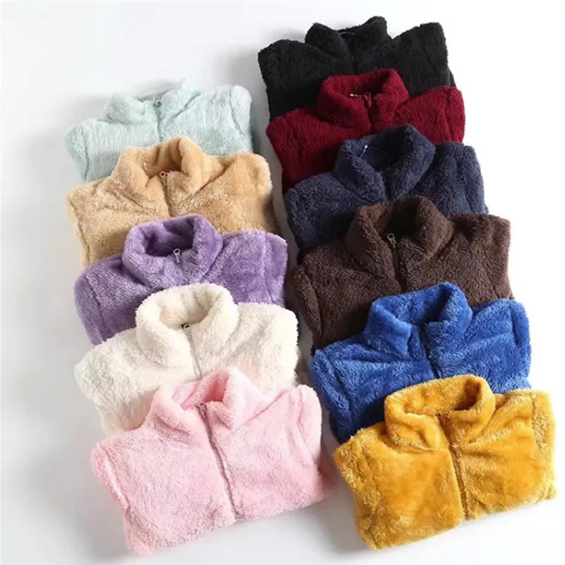 

Winter Polar Fleece Zipper Jacket for Boys and Girls