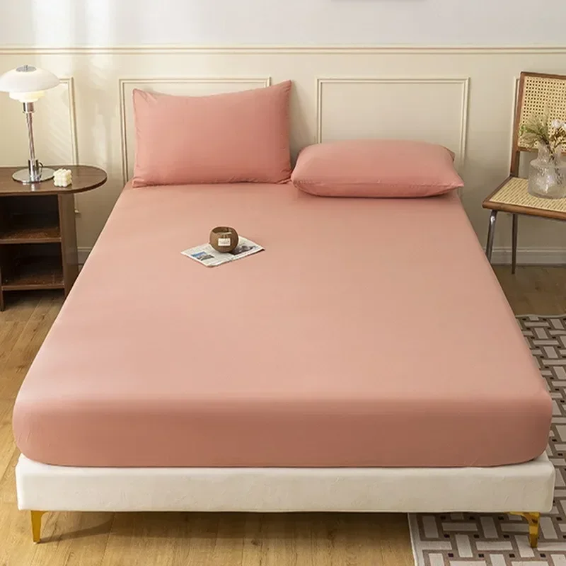 Fitted Bed Sheets with Elastic Band Anti-slip Adjustable Mattress Protector Double Bed Sheets 150/180cm/ Bed Sheets 4