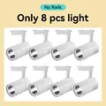 no rails white 8PCS