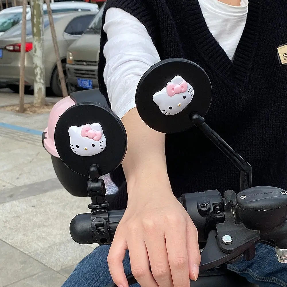 

Cinnamoroll Hello Kitty My Melody Sanrio Plush Cartoon Electric Bicycle Rear View Convex Reflector Anime Plush Toy for Girl Gift