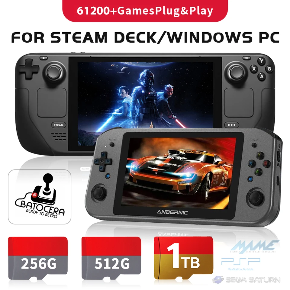 1TB Batocera Game Card for Steam Deck and PC