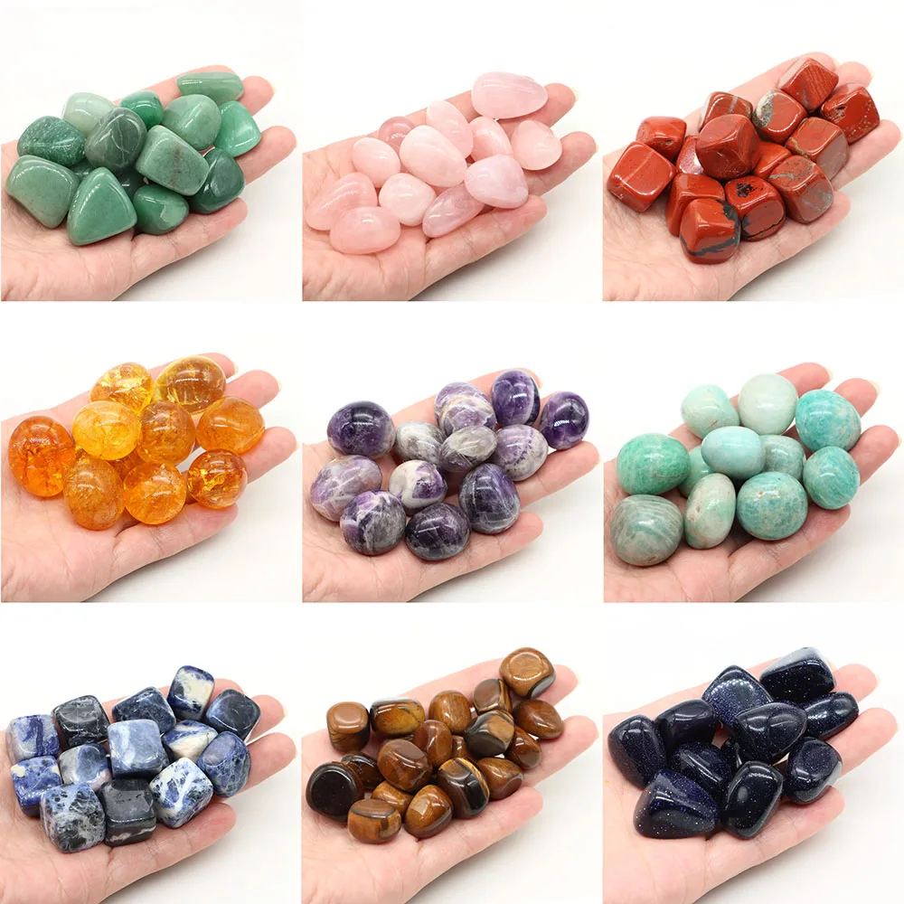 Description Picture 3 of itemNatural Tumbled Stone Healing Crystal Bulk Ore Gravel Quartz Specimen Mineral Gemstone Garden Tank Aquarium Home Decoration Gift