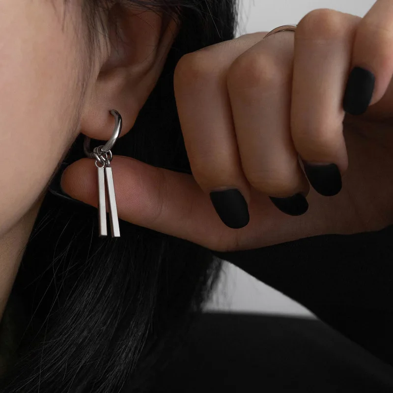 Trendy Unisex Punk Goth Pop Stainless Steel Zoro Earrings For Women Men Trendy Hip Hop Pendants Earring Ear Jewelry Accessories 2