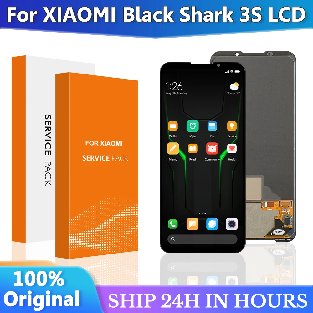 

6.67'' Original Display Replacement For Xiaomi Black Shark 3S LCD Touch Screen Digitizer Assembly For Xiaomi BlackShark 3s Lcd