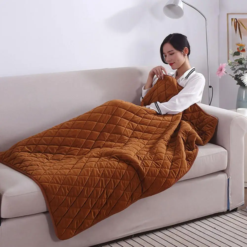 Winter Electric Heated Blanket USB Portable Warming Shawl Washable  In/Outdoor US