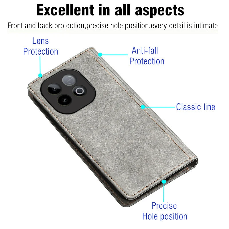 Premium Flip Leather Phone Case - Elegant Book-Style Cover and Holster