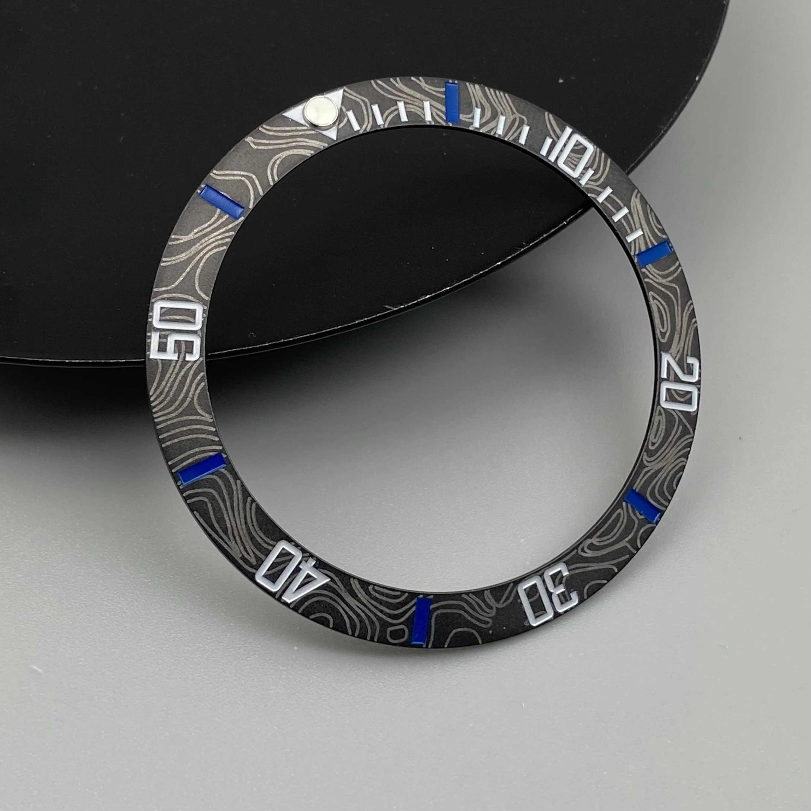 Ceramic & Aluminum Bezel GMT Diving Watch Insert for 40mm Watch Case Replacement