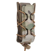 All Terrain Pistol Mag Pouch Magazine Carrier Molle Cartridge Holder for 9mm .40 .45 ACP Flashlight Shooting Airsoft 2