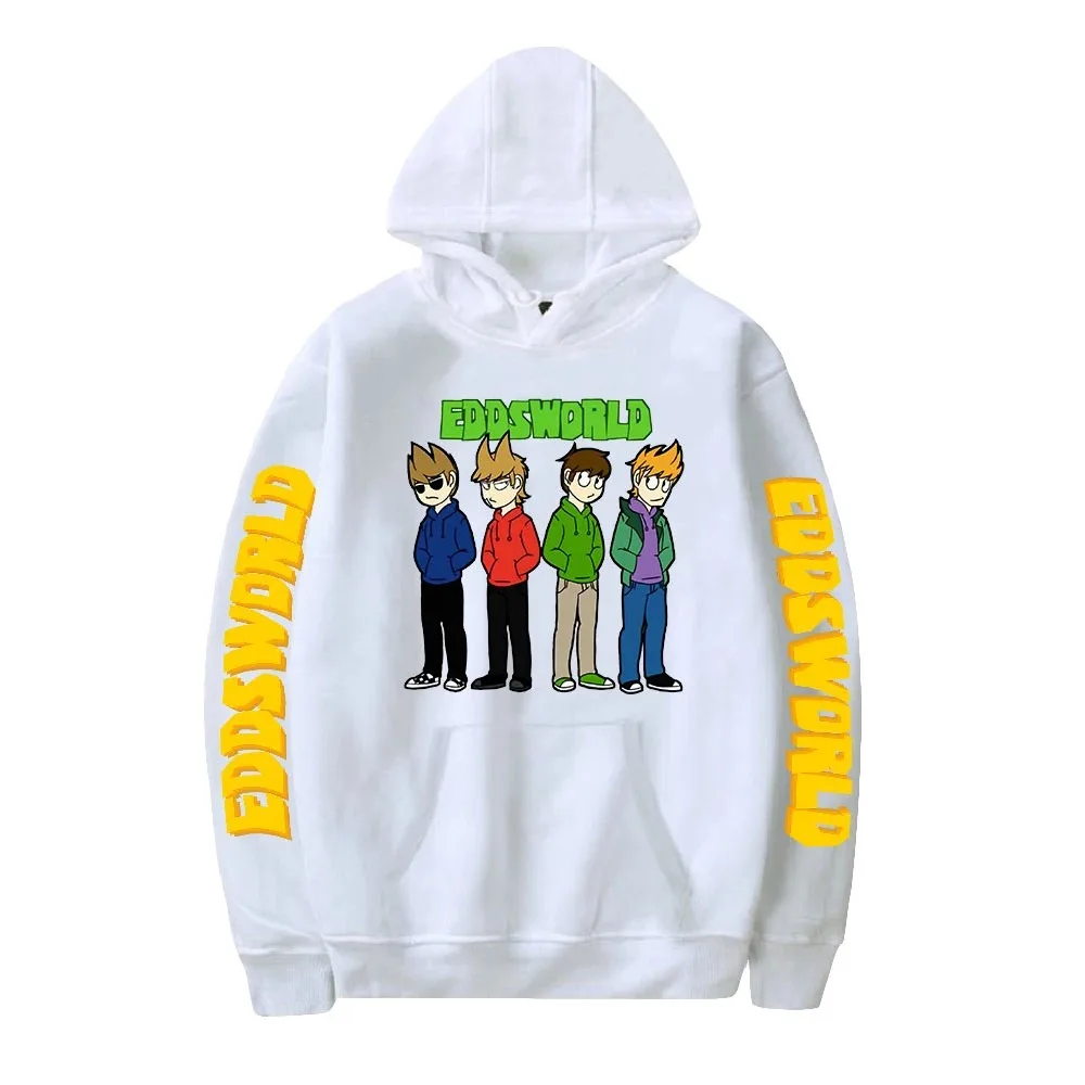 Eddsworld cartoon hoodies fashion oversized sweater men women kids hooded sweet pullover streetwear sweater harajuku 2024