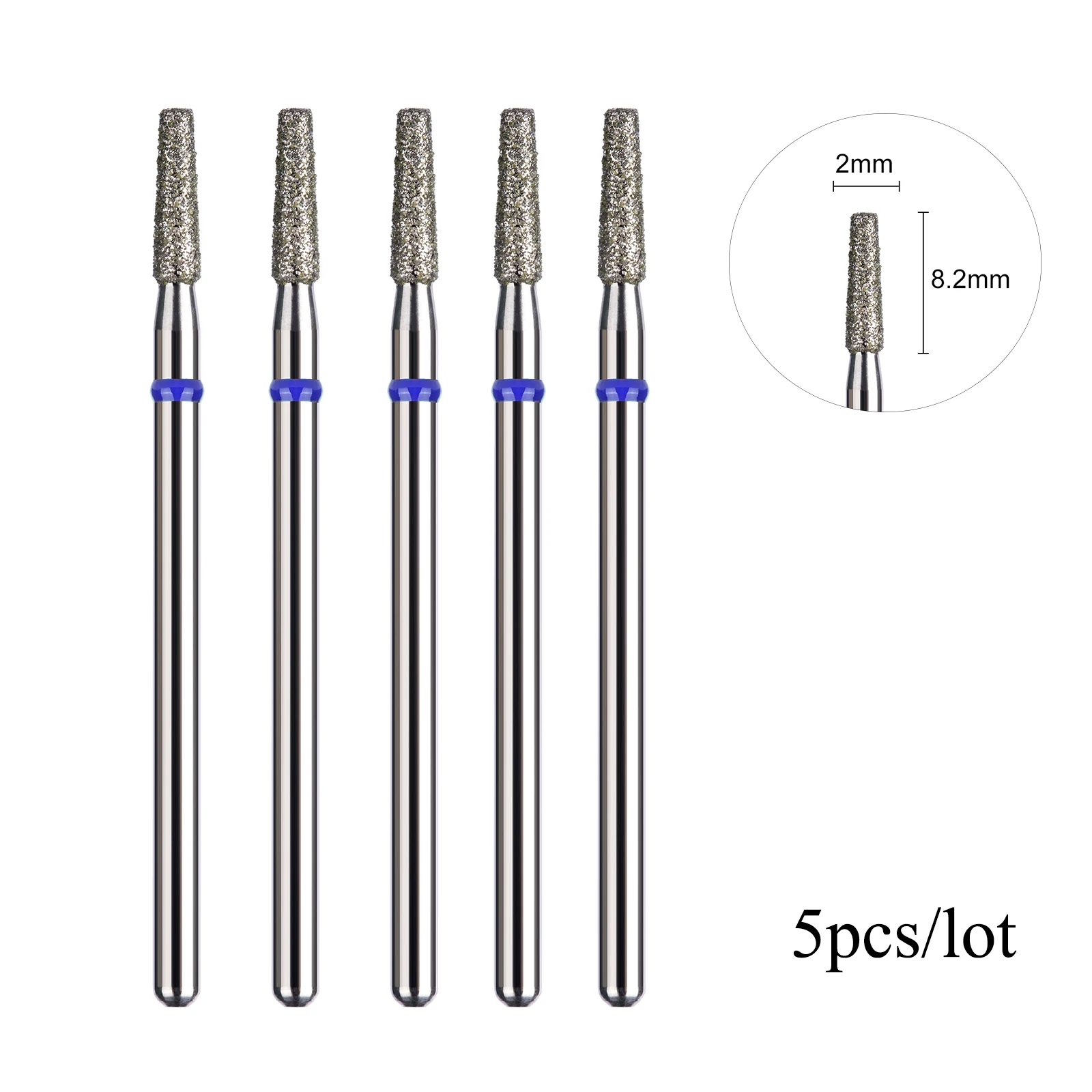 Diamond Nail Drill Rotary Bits Milling Cutter Manicure Burr Cuticle Clean Electric Cutter Drill Bits Accessories 5pcs/lot nail drill bit electric nail drill bit manicure drill bit