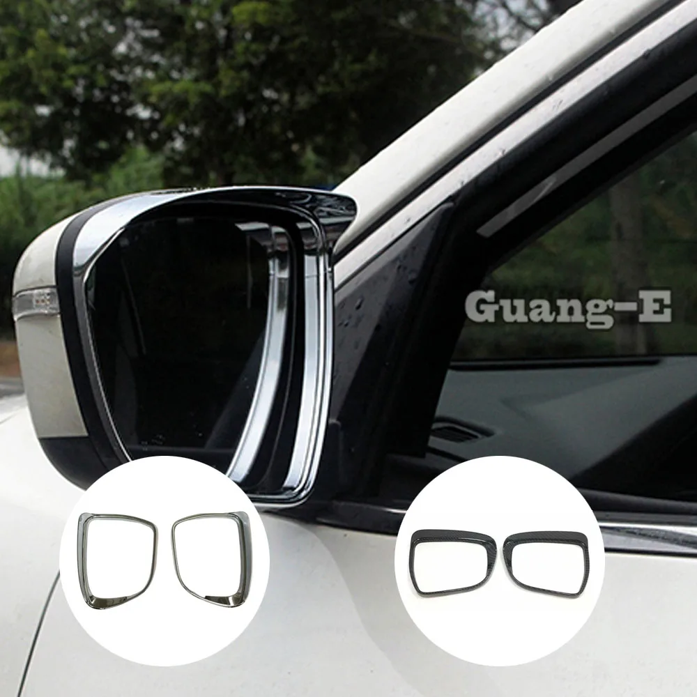 Car Body Stick Rear View Glass Mirror Rain Eyebrow Shield Sun Visor