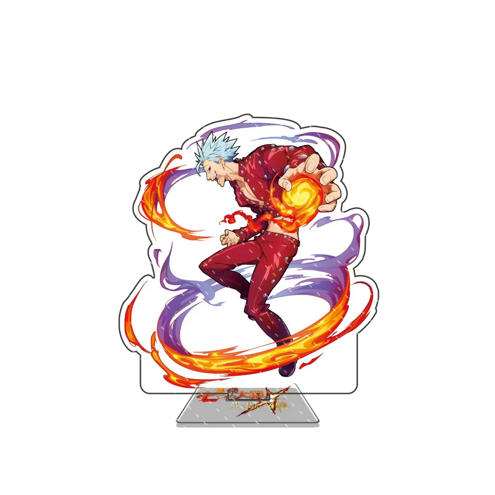 Anime Acrylic Stand Figure - The Seven Deadly Sins Character Display, 15cm Desk Decor and Gift