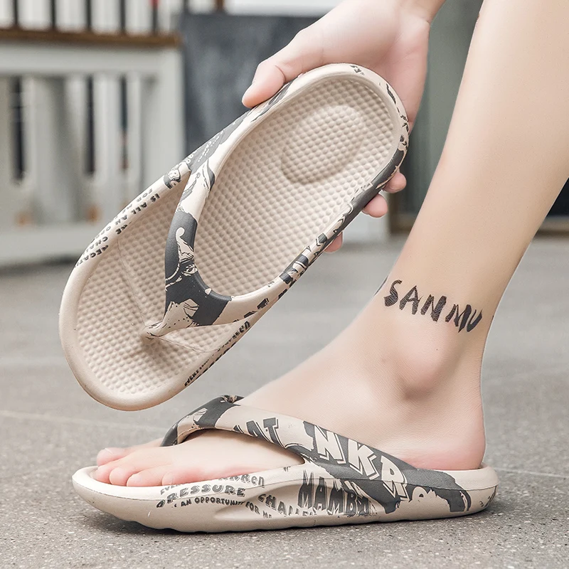 تنفس الشاطئ شبشب رجالي حجم كبير للجنسين الوجه يتخبط الصيف الترفيه الشرائح أحذية رجالي خفيفة الوزن الصنادل الناعمة Zapatillas