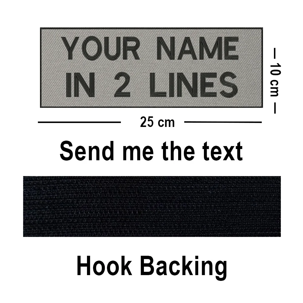 Embroidery Patch Text Name Patches Jackets Sewing DIY Iron On Badge For Clothing Thermoadhesive Stripes On Clothes
